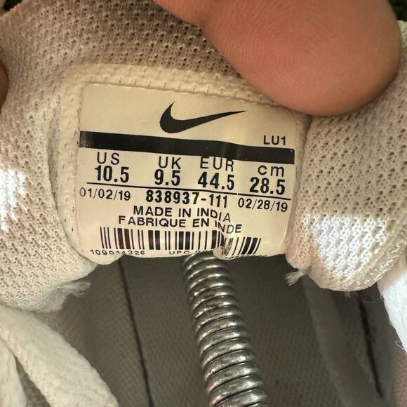 Size 10.5 - Nike Court Borough Low Triple White - Picture 6 of 7
